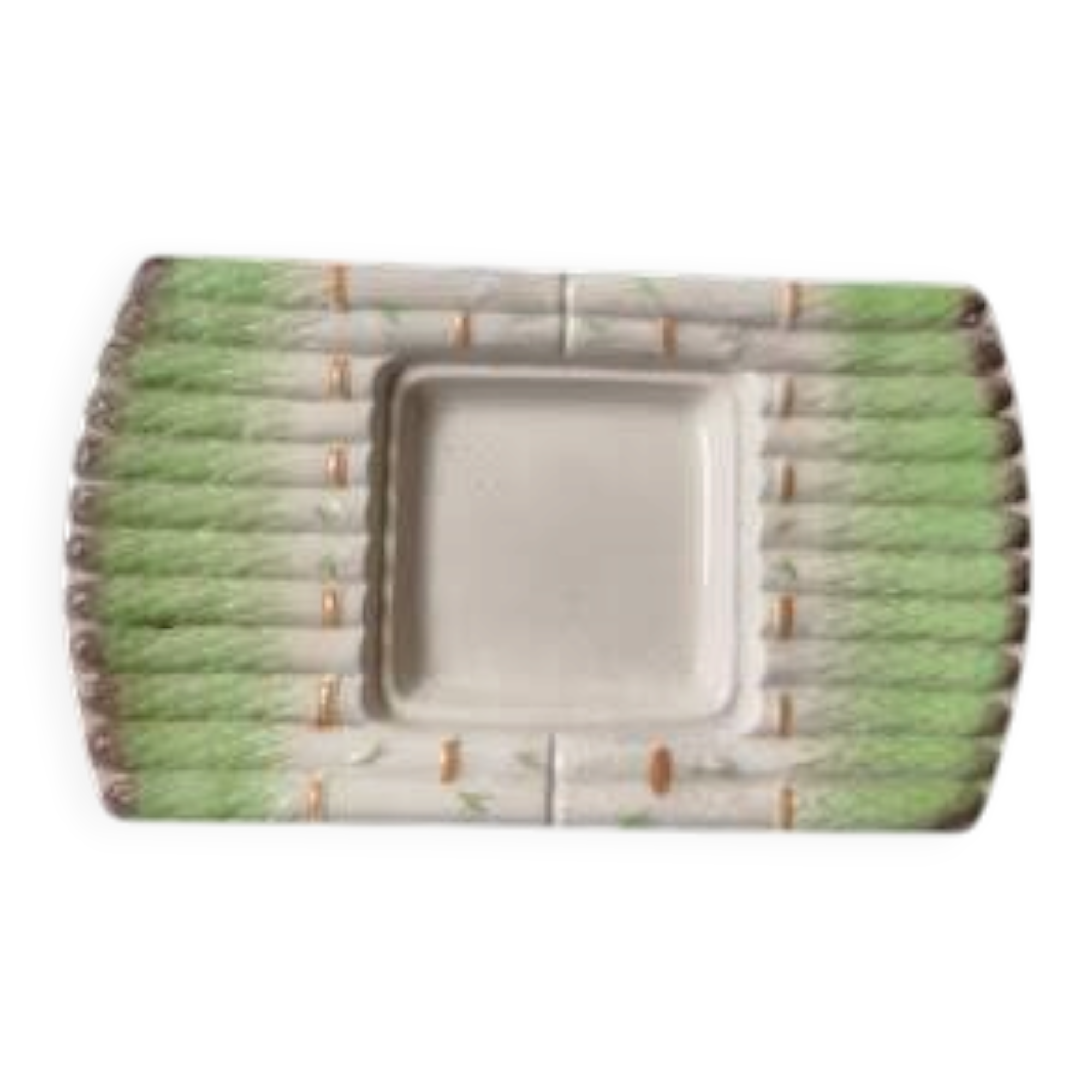 Very beautiful asparagus dish in slipware.