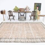 7x11 Shades Of Tan Beige Persian Rug, 220x335Cm