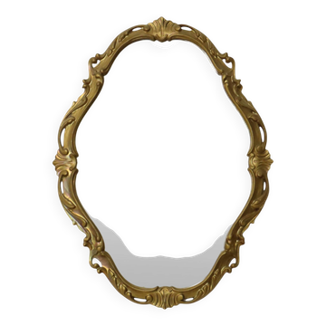 Italian Baroque Style Mirror  Rococo Classic  Resin  50 cm