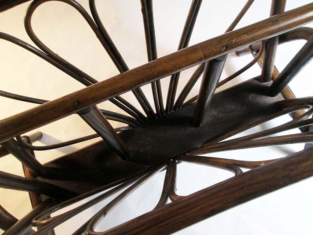 Rattan magazine holder