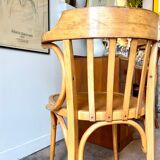 Baumann armchair in arched beech