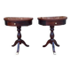 Small pair of Regency style mahogany bedside tables, 20th century period