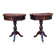 Small pair of Regency style mahogany bedside tables, 20th century period