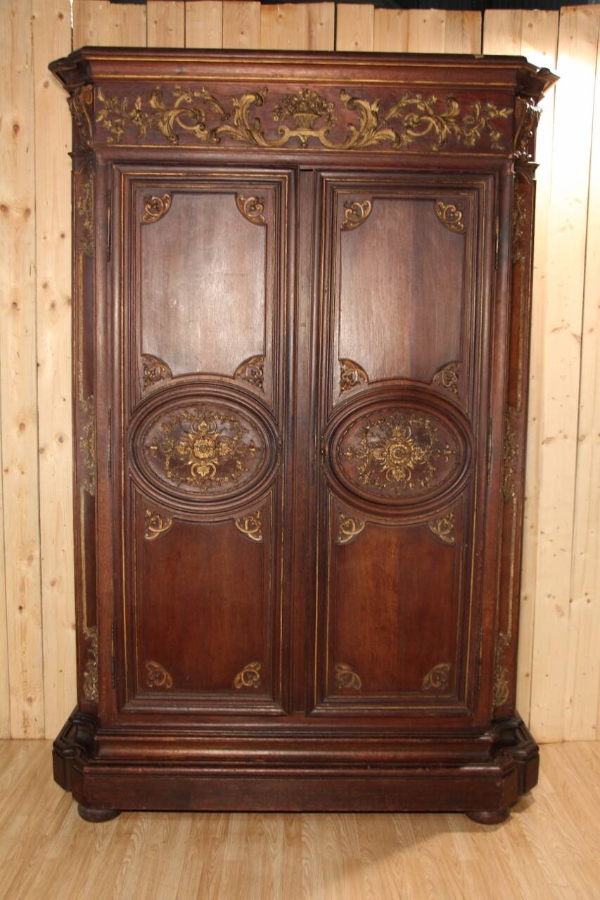 Grande Armoire XVIIIème D'Epoque Régence , Travail Parisien