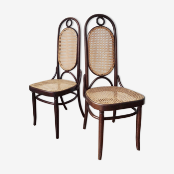 2 nice chairs thonet n ° 17 bentwood and caning