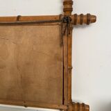 Turned wooden mirror bamboo style 1900s