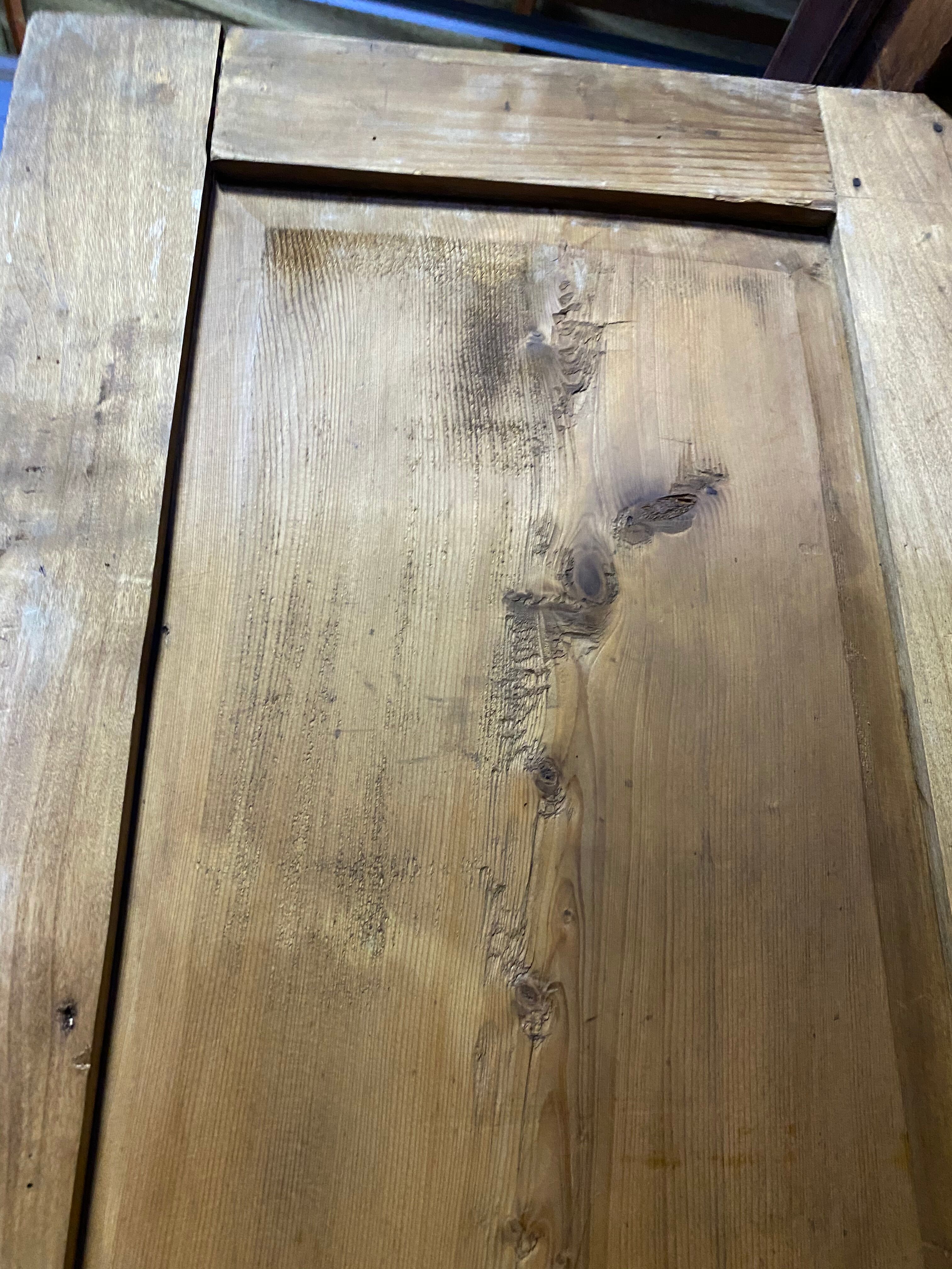 Large old pine cabinet
