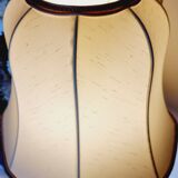 Large vintage table lamp in glazed ceramic, Oriental style 50s-60s.