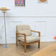 Fauteuil vintage en hêtre