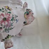 Antique 18th century Marseille earthenware planter by Veuve Perr