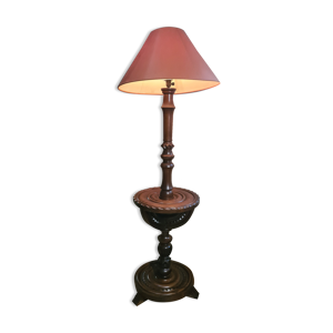 lampadaire en bois massif
