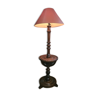 Solid wood floor lamp 1930