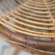 Vintage round side table in rattan – 1960s/70s