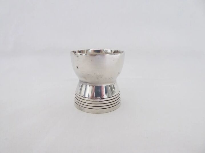 Christofle Gallia egg cup in silver metal