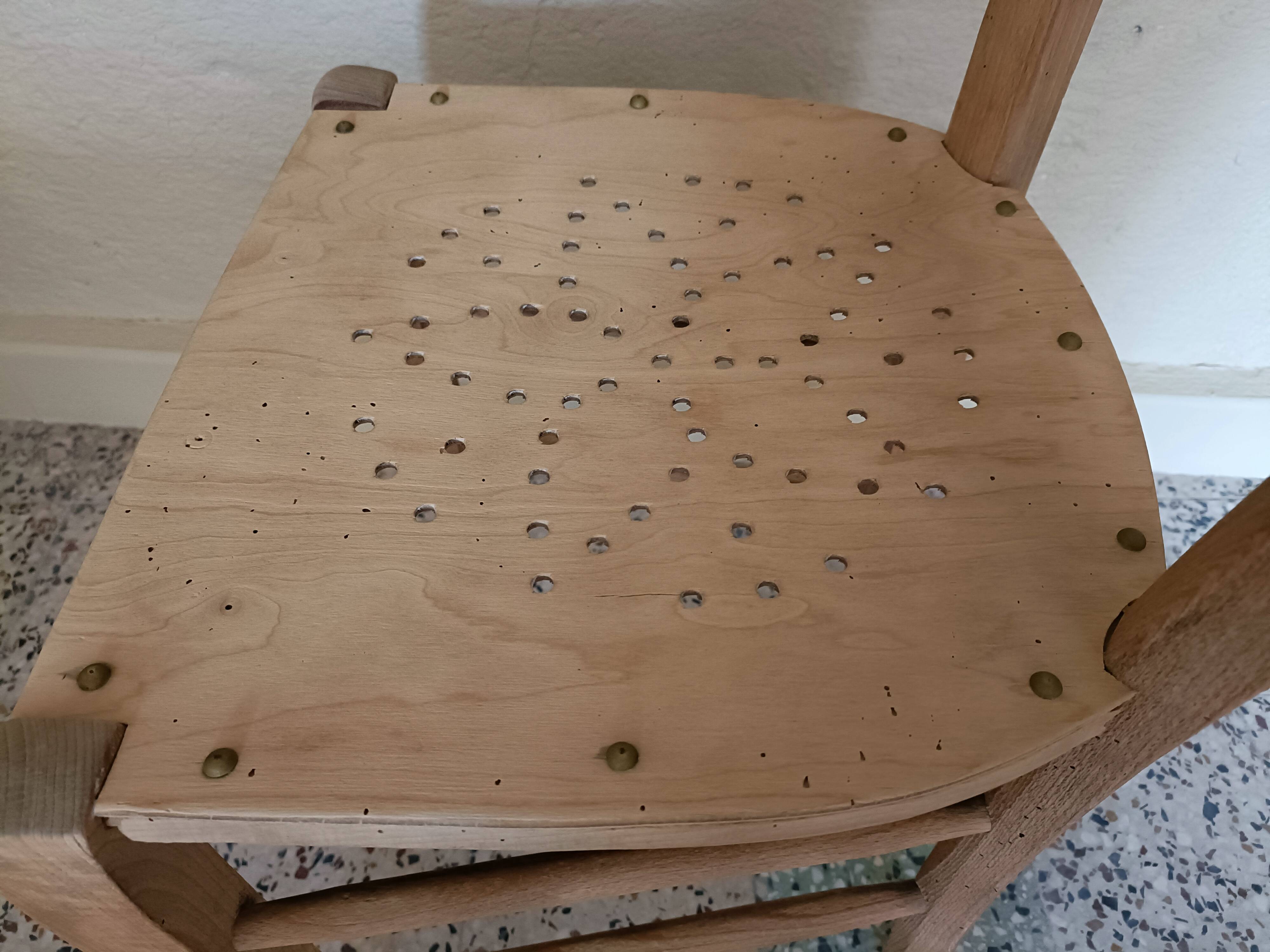 Renovated wooden chair