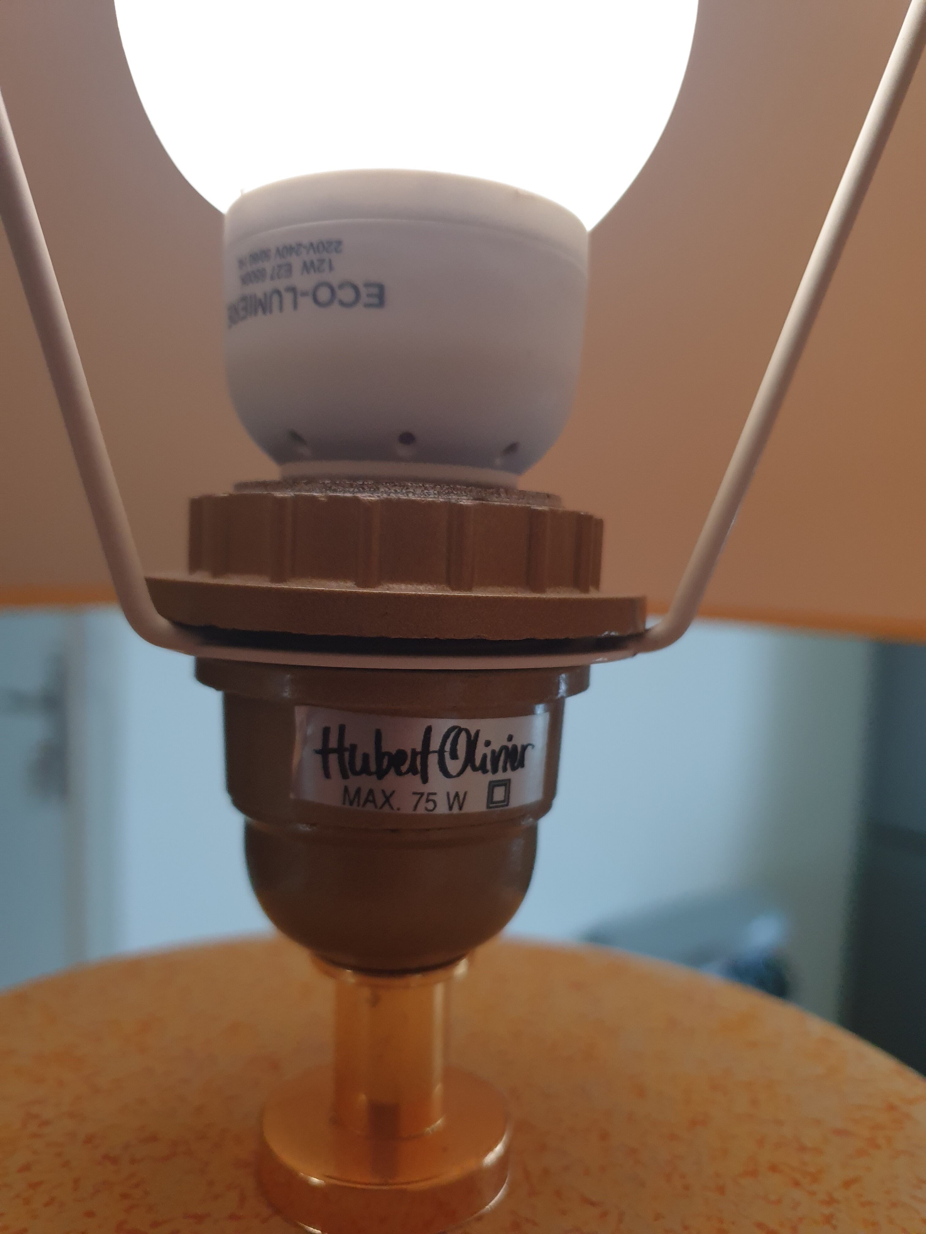 Hubert Olivier ceramic lamp