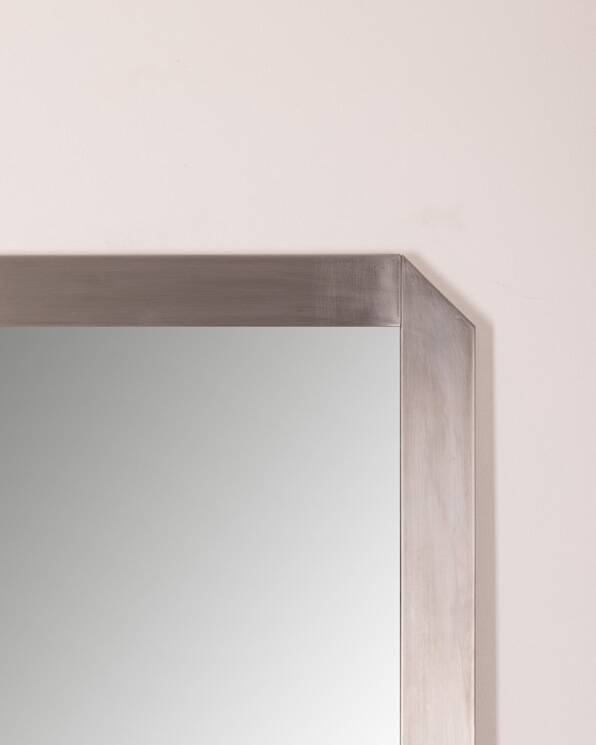 Vintage 1970s square wall mirror designed by gaetano sciolari for valenti