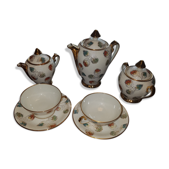 2pers porcelain coffee service