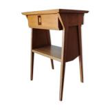 Vintage bedside table in oak, 60-70s