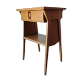 Vintage bedside table in oak, 60-70s