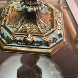 Lampe style napoléon 3 bronze peint electricité