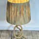 Audoux Minet lamp in rope and raffia 1950s