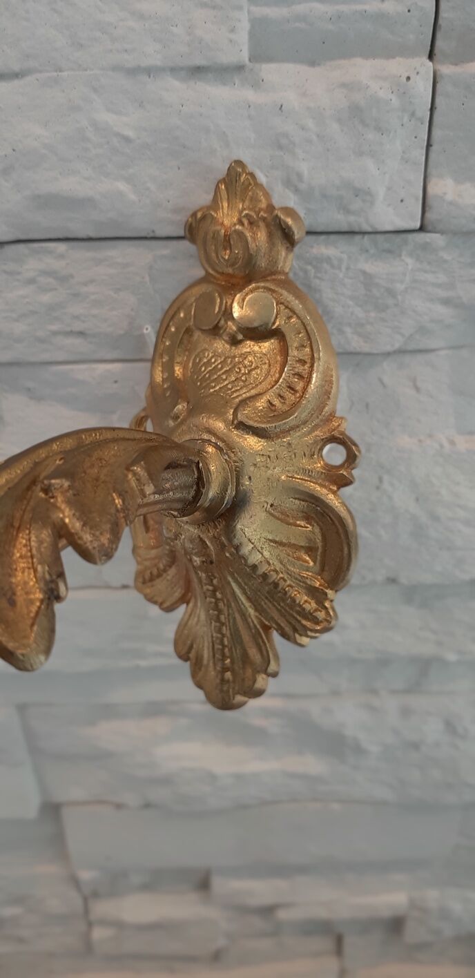 Art deco bronze sconce