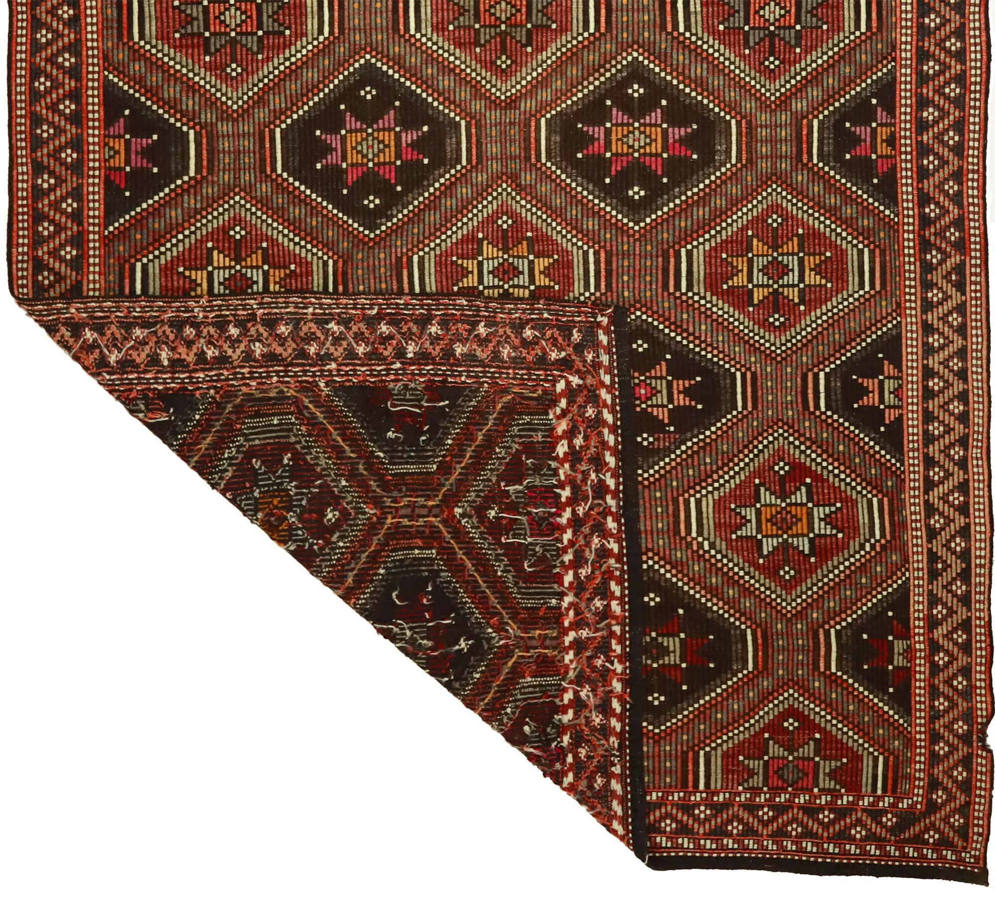 Anatolian handmade kilim rug 331 cm x 193 cm