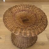 Natural woven stool wicker