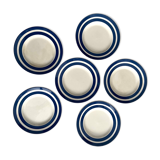 Series of 6 dessert plates