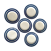 Series of 6 dessert plates