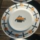 Set of twelve flat plates - Vintage Badonviller model DOC 30s/40s