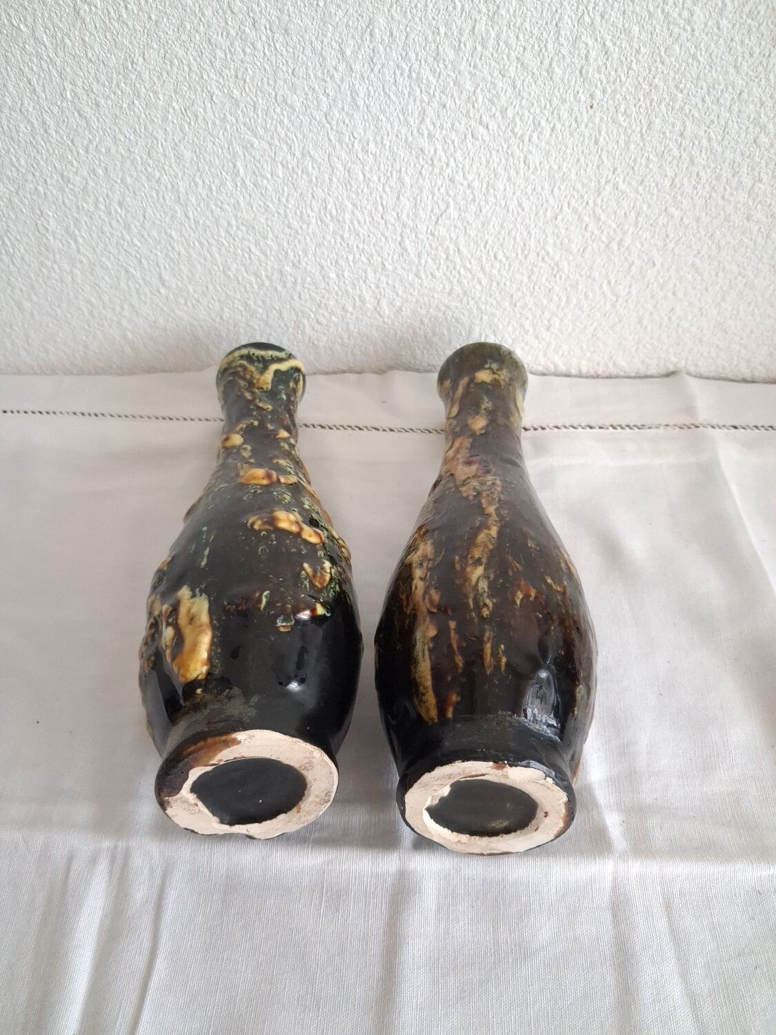 Pair of Vallauris bud vases