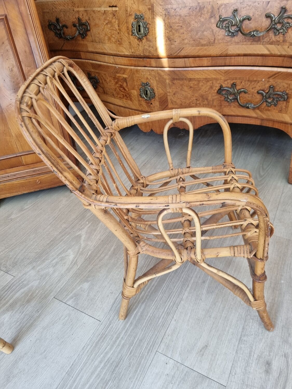 Rattan armchair from 1970