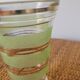 Small vase in granite glass with gold edging