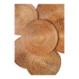 Set of 6 rattan sets