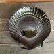 Set of 10 ARCOROC Shell-Shaped Plates Black Opaline 1970s