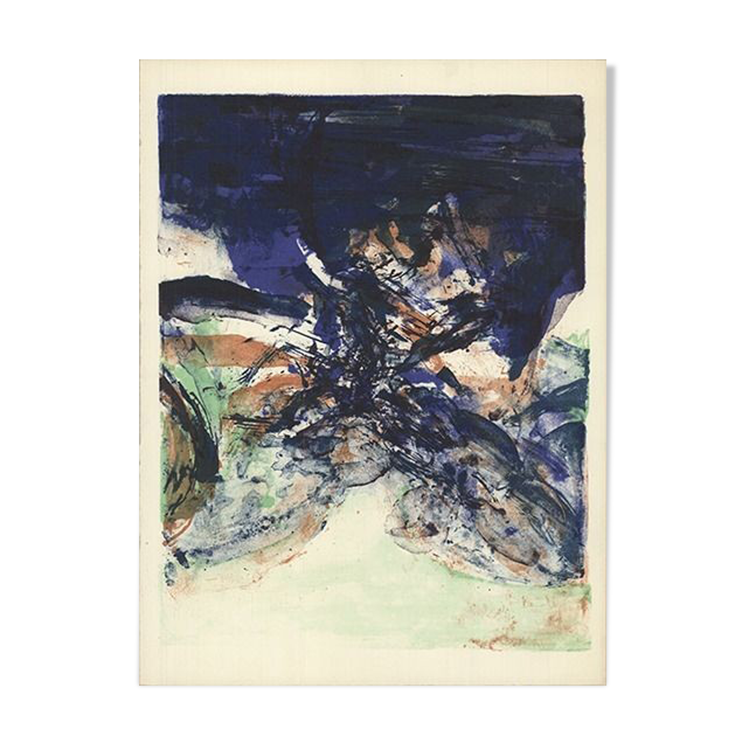 Zao Wou-Ki ( 1920 - 2013 ) Tribute to San Lazzaro, 1975