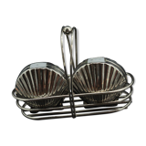 Salt shaker and shell pepper shaker