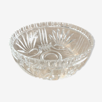 Vintage crystal salad bowl