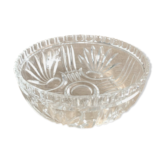 Vintage crystal salad bowl