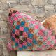 Vintage berber kilim cushion from morocco