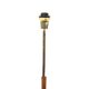 Scandinavian teak and metal floor lamp, Sweden, 1960