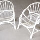 Paire de fauteuils rotin