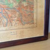 Old map Paris 1922