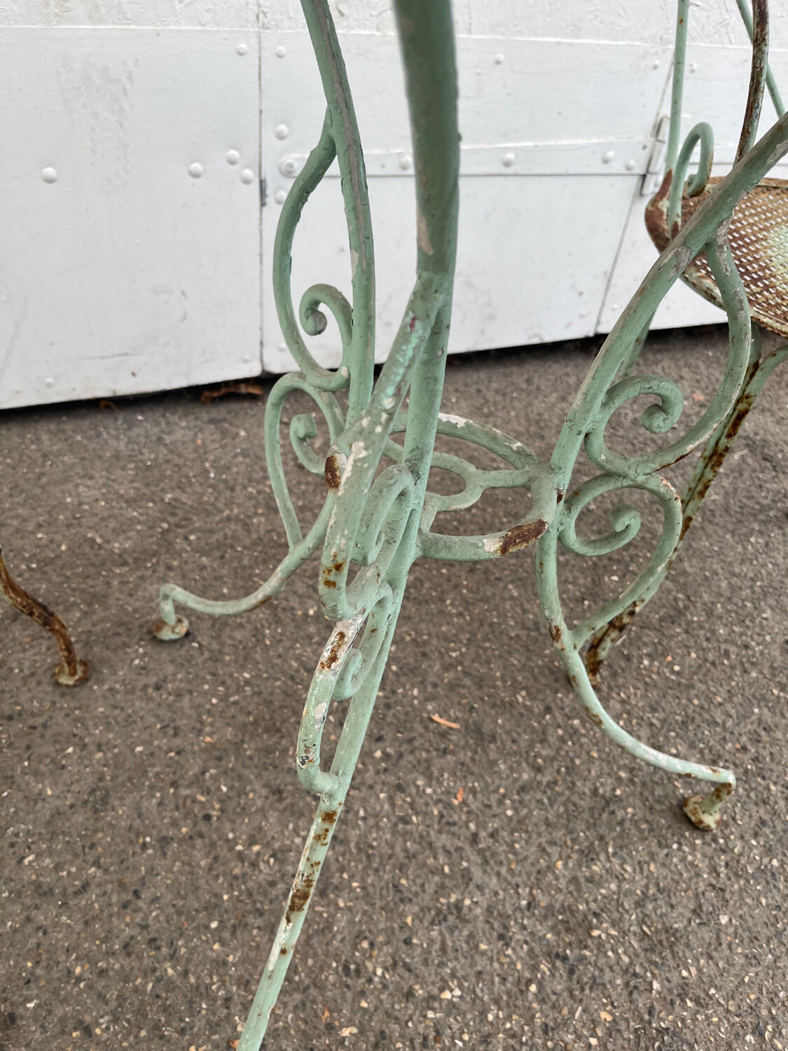 Wrought iron garden furniture 1920