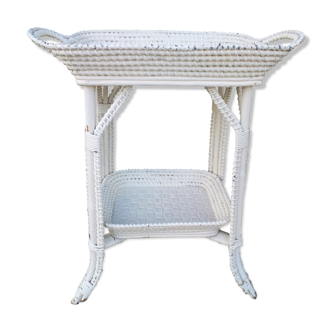 Table piece of sofa in rattan trays