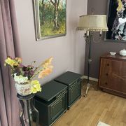 Paire de chevets art-déco en bois peint