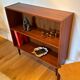 Bibliothèque scandinave basse vintage en teck « Ellen »