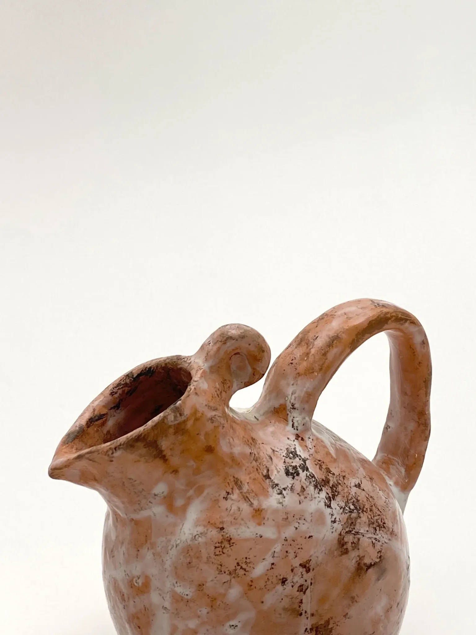 Clay jug and cups